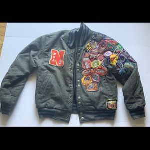Vintage NBA Kids Reversible Jacket With Patches